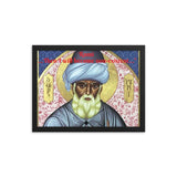Framed poster - Rumi - (Jalāl ad-Dīn Muhammad Rūmī) - Persian Poet, Mystic and Sufi IMAGES OF GOD