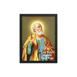 Framed poster - Saint Peter - Apostle - First Pope - Christianity - Catholicism IMAGES OF GOD