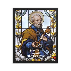 Framed poster - Saint Peter - Apostle - The First Pope IMAGES OF GOD