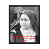 Framed poster - Saint Thérèse of Lisieux - The Little Flower of Jesus - Catholic - France IMAGES OF GOD