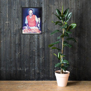 Framed poster - Sri Nisargadatta Maharaj - India IMAGES OF GOD