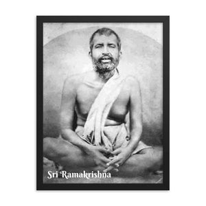 Framed poster - Sri Ramakrishna in the bliss of meditation IMAGES OF GOD