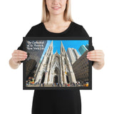 Framed poster - The Cathedral of St. Patrick - NYC USA - Roman Catholic IMAGES OF GOD