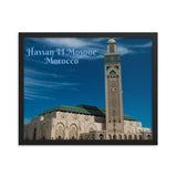 Framed poster - The Hassan II Mosque - Casablanca, Morocco, Africa IMAGES OF GOD