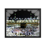 Framed poster - The Sacred Mosque - (Great Mosque of Mecca) - Arabic - Mecca - Islam, with special radiant effect IMAGES OF GOD