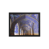 Framed poster - The Shah Mosque mosaic tiles - Isfahan, Iran - Shia Islam IMAGES OF GOD