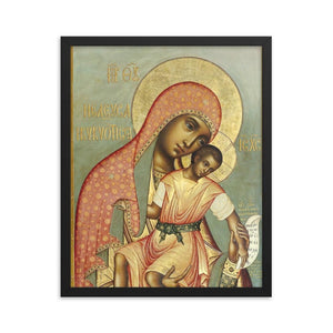 Framed poster - The Virgin Mary - By Fyodorovich Ushakov - Russia - Catholicism IMAGES OF GOD