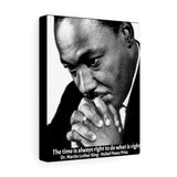 LEADERS - SMALL Canvas Gallery Wraps - Made in USA -  Martyr Dr. Martin Luther King - Historic USA figure for Voting & Human rights Printify
