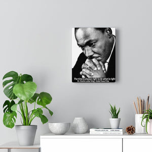 LEADERS - SMALL Canvas Gallery Wraps - Made in USA -  Martyr Dr. Martin Luther King - Historic USA figure for Voting & Human rights Printify