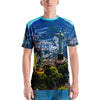 Men's T-shirt - Awresome Aerial view of Rio de Janeiro with Christ Redeemer and Corcovado Mountain. Brazil. IMAGES OF GOD