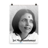Poster  - Hindu Saint Ananda Mayi Ma - or Bliss permeated Mother - ID-MA-1012 IMAGES OF GOD