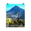 Poster - Awresome Aerial view of Rio de Janeiro with Christ Redeemer and Corcovado Mountain. Brazil. IMAGES OF GOD