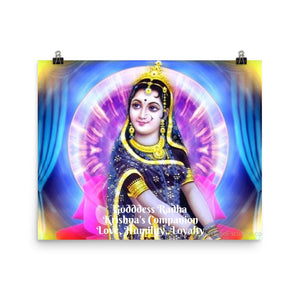 Poster - Godddess Radha - Kishna's Companion - symbol of Love, Humility, Loyalty IMAGES OF GOD