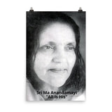 Poster - Hindu Saint Ananda Mayi Ma - or Bliss permeated Mother - ID-MA-1021 IMAGES OF GOD