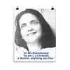 Poster - Hindu Saint Ananda Mayi Ma - or Bliss permeated Mother - ID-MA-1023 IMAGES OF GOD