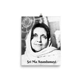 Poster - Hindu Saint Ananda Mayi Ma - or Bliss permeated Mother- ID-MA-1002 IMAGES OF GOD