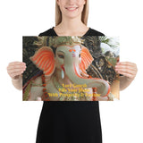 Poster - Lord Ganesh Fills Your Home With Prosperity & Fortune - Hinduism IMAGES OF GOD