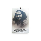 Poster - Meher Baba - " I have come not to teach, but to awaken" - Hinduism -  India IMAGES OF GOD
