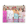 Poster - Pope Francis posing for a photo with the Moroccan royal family  - Catholic Church IMAGES OF GOD