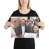 Poster - Pope meets climate activist Greta Thunberg - Catholic Church IMAGES OF GOD