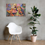Poster - Radha-Krishna - Bliss of Divine Love - Bhakti - Hinduism (horizontal) IMAGES OF GOD
