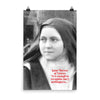 Poster - Saint Thérèse of Lisieux - Known for her book - Story of a Soul - Catholic IMAGES OF GOD