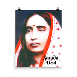 Poster - Sarada Devi - the spiritual-wife and spiritual consort of Sri Ramakrishna - Hinduism IMAGES OF GOD