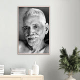 Premium Semi-Glossy Paper Metal Framed Poster - Sri Ramana Maharishi - India -  Hindu Sage and Jivanmukta (liberated being) Gelato