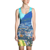 Sublimation Cut & Sew Dress - Awresome Aerial view of Rio de Janeiro with Christ Redeemer and Corcovado Mountain. Brazil. IMAGES OF GOD