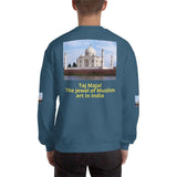 Sweatshirt - Gildan 18000 - The Taj Majal  - The Jewel of Muslim  art in India  - Islam IMAGES OF GOD