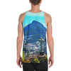 Unisex Tank Top - Awresome Aerial view of Rio de Janeiro with Christ Redeemer and Corcovado Mountain. Brazil. IMAGES OF GOD