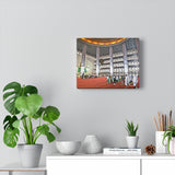 Printed in USA - Canvas Gallery Wraps - Muslim People ready for doing Salat in the Istiqlal Mosque - Indonesia - Universal Sunni - Islam