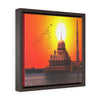 Square Framed Premium Canvas - The Putra Mosque - Malaysia - Islam