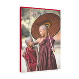 Printed in USA - Canvas Gallery Wraps - Novice Buddhist Monks at Shwe Yan Pyay Monastery - Myanmar - Buddhism