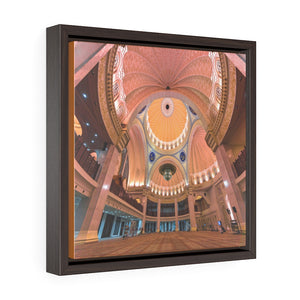 Square Framed Premium Canvas - Federal Territory Mosque - Malaysia Islam