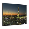 Printed in USA - Canvas Gallery Wraps - Muslim walk outside Nabawi Mosque after dusk prayer - KSA
