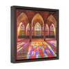 Square Framed Premium Canvas - Nasir Al-Mulk Mosque in Shiraz, Iran - Islam
