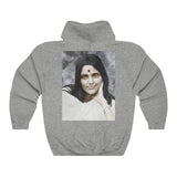 GILDAN 18500 - US Print - Unisex Heavy Blend Hooded Sweatshirt - Hindu Saint Ananda Mayi Ma - or bliss permeated Mother - All Is His