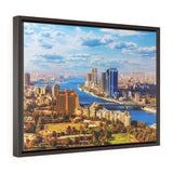 Horizontal Framed Premium Gallery Wrap Canvas - Egypt's 20M Capital Cairo - Home of Ancient Museums - Ancient religions
