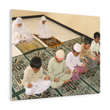 Printed in USA - Canvas Gallery Wraps - Children in prayer in Mosque - Islam