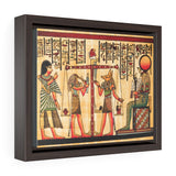 Horizontal Framed Premium Gallery Wrap Canvas - Egyptian papyrus - Egypt - Ancient religions