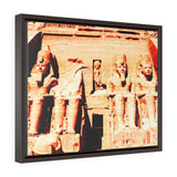 Horizontal Framed Premium Gallery Wrap Canvas - Great temple of Abu Simbel for Ramesses II - Egypt - Ancient religions