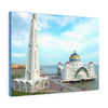Printed in USA - Canvas Gallery Wraps - Melaka Straits Mosque - Floating mosque - Malaysia -  Islam