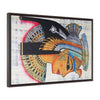 Horizontal Framed Premium Gallery Wrap Canvas - The symbol of Pharaoh Painting on Papyrus - Egypt -  Ancient religions