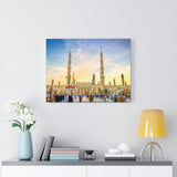 Printed in USA - Canvas Gallery Wraps - Masjid-e-Nabwi Mosque with beautiful sunset - UAE - Islam