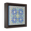 Printed in USA - Square Framed Premium Gallery Wrap Canvas - Tiled background, oriental ornaments from Isfahan Mosque, Iran