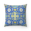 Faux Suede Square Pillow - Tiled background, oriental ornaments from Isfahan Mosque, Iran