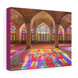 Printed in USA - Canvas Gallery Wraps - Nasir Al-Mulk Mosque in Shiraz, Iran, also known as Pink Mosque - Islam