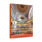 Printed in USA - Canvas Gallery Wraps  -Inside the Inside the Suleymaniye Mosque in Istanbul, Turkey - Islam