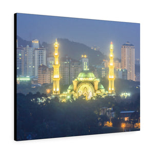 Printed in USA - Canvas Gallery Wraps - The Federal Territory Mosque in Kuala Lumpur, Malaysia - Islam